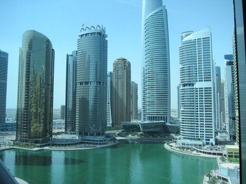 dubai Blick vom MBLM Büro
